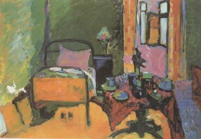 Bedroom in Ainmillerstrasse (mk12), Wassily Kandinsky